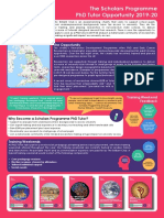 The Scholars Programme Information for Researchers