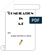 Compilation IN A.P: Karl Daven A. Pesa