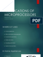 Applications of Microprocessors