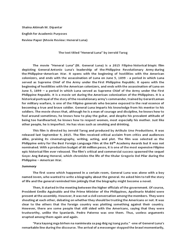 REVIEW PAPER SAMPLE PDF FOR STUDENTS intelligence overview