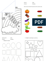 Seatwork and Quizzes - NUrsery SPED (1st Quarter)