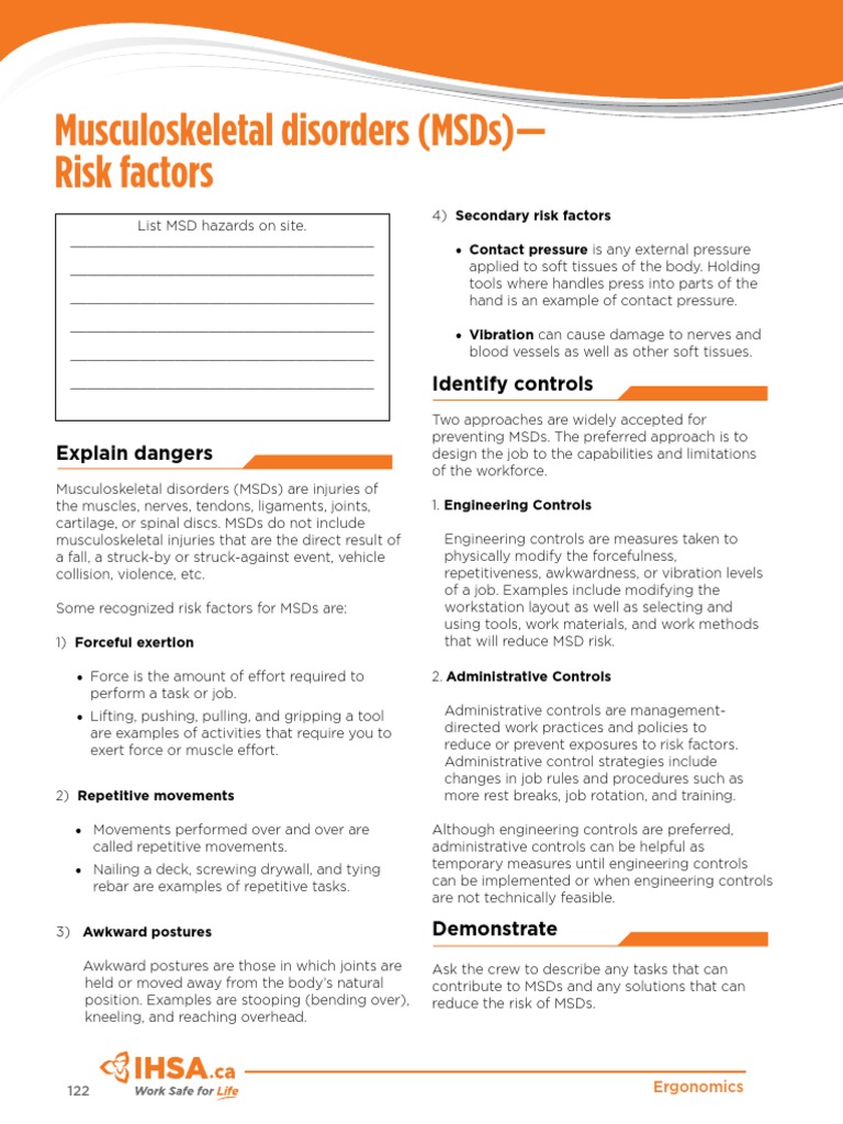 Risk Factor | PDF | Musculoskeletal System | Clinical Medicine