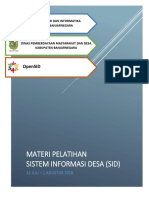 Materi Pelatihan Sistem Informasi Desa PDF