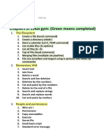 Chapters of Linux Gym: (Green Means Completed) : The Filesystem 1