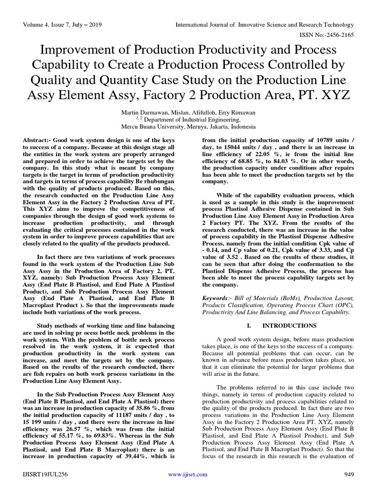 Enhancing Production Line Efficiency | PDF | Adhesive | Design
