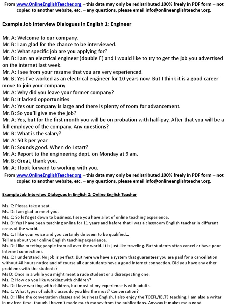 Free Job Interview | PDF | Job Interview | Advertising
