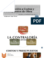 Introducción a Costos y Presupuestos de Obra