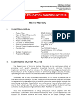 Cdi 5 "Drug Education Symposium" 2019: Project Proposal