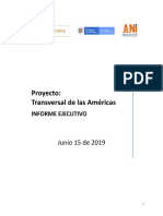 Informe Ejecutivo de Interventoría - Proyecto de Concesión Vial 