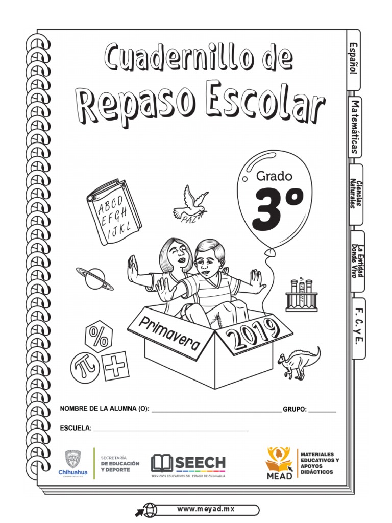 Cuaderno de Vacaciones 3 Primaria TERCER GRADO | PDF | Chihuahua ...