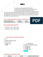 Group 4: Salary Computation Per Year (Rate of Increase) : 10% Every 6 Months