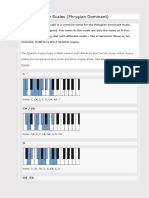 Piano Spanish Gypsy Scales (Phrygian Dominant)