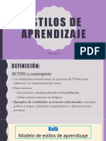 Estilos de Aprendizaje 