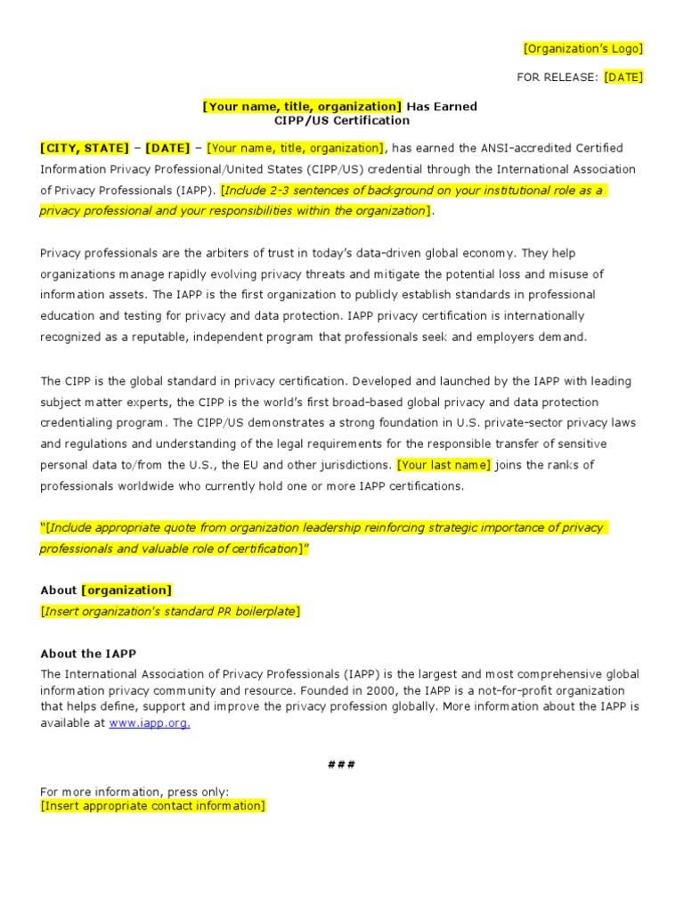 CIPP-US Exam