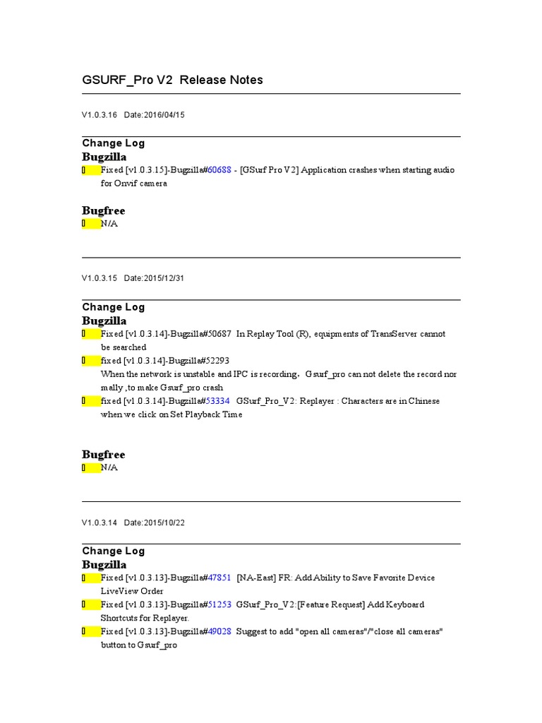 GSURF Pro V2 Release Notes Summary | PDF | Hypertext Transfer Protocol ...