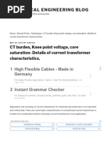 CT Burden, Knee Point Voltage, Core Saturation - Details of Current Transformer Characteristics