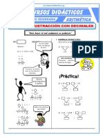 Adición y Sustracción de Decimales para Segundo de Secundaria