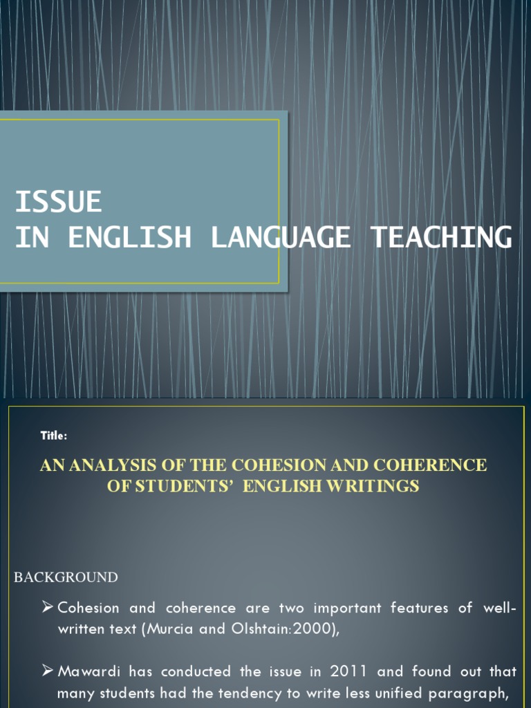 Issue in English Language Teaching | PDF | Teaching Methods & Materials