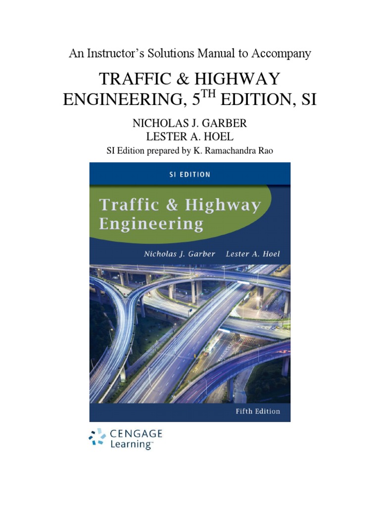 traffic & highway engineering (5th edition) pdf free download