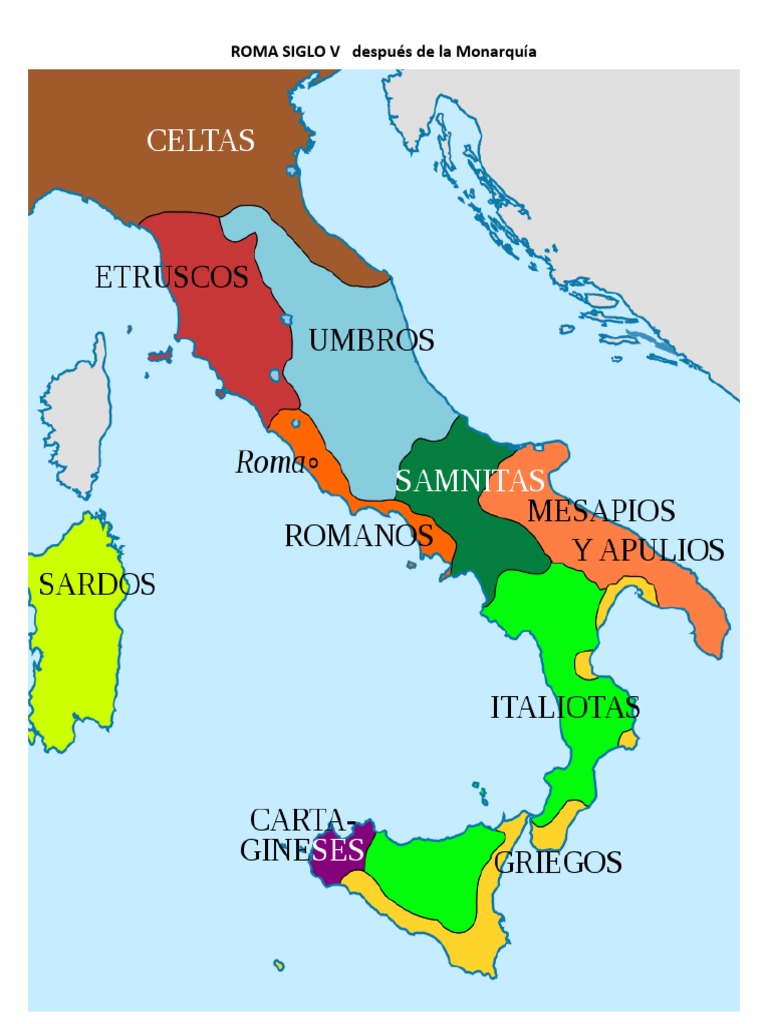 Mapa de Roma en el Siglo V | PDF, image size:768x1024