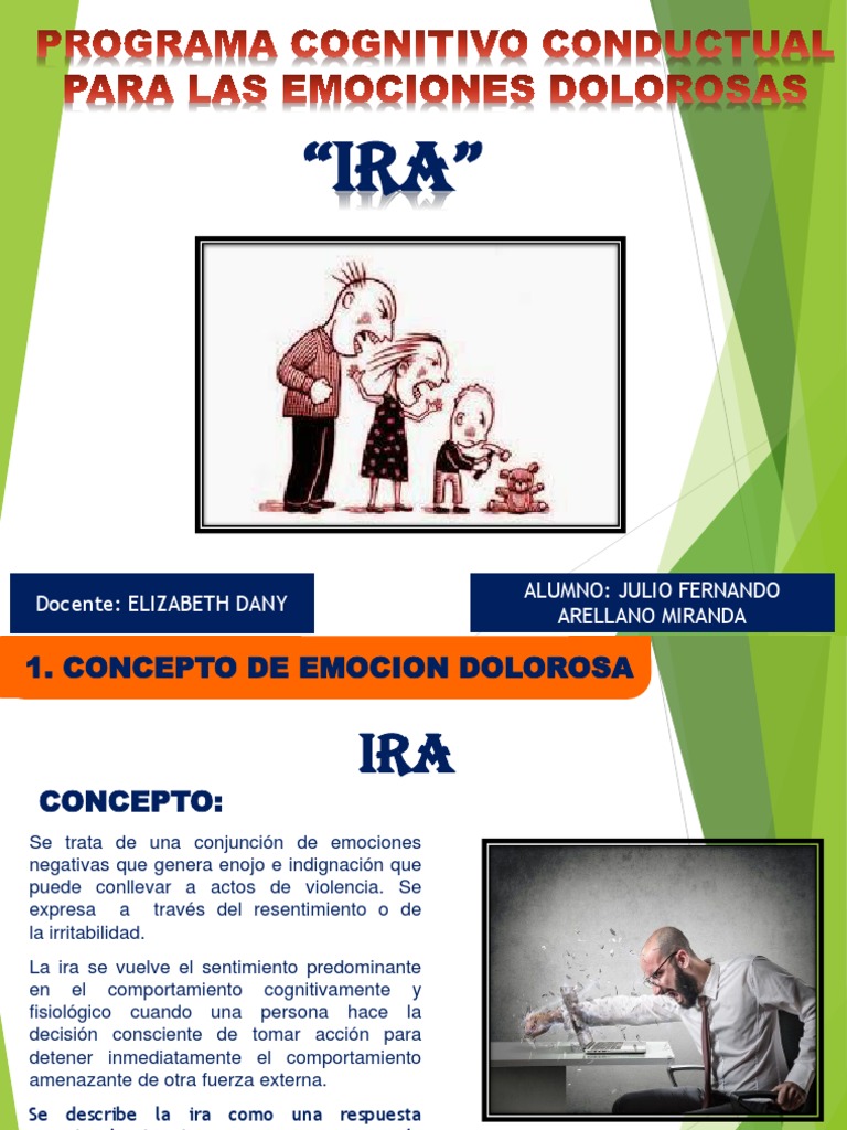 Concepto y Manejo de la Ira | PDF | Ira | Las emociones