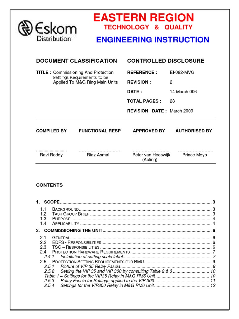 M&G Schneider Electric RM6 | PDF | Electrical Wiring | Relay