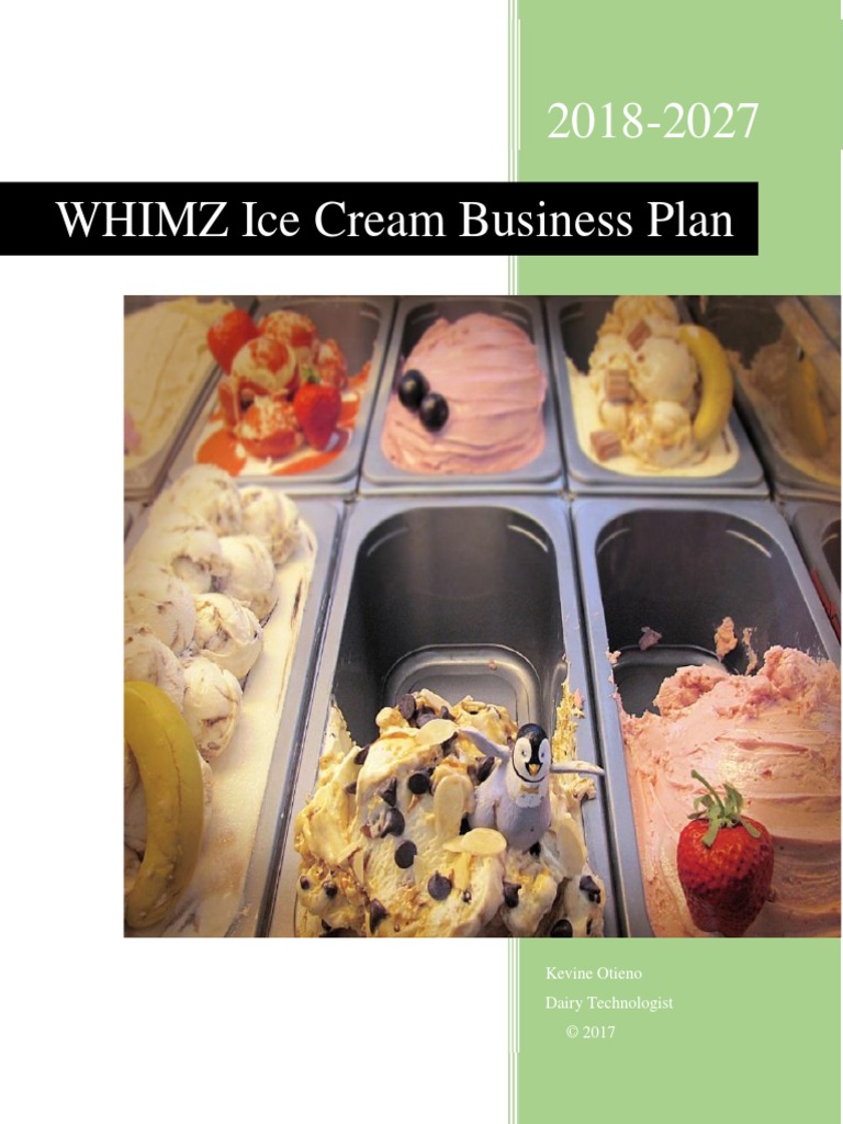 Ice Cream Business Plan. Ice Cream Milk