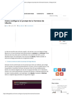 Configuracion de Prom Terminal de Ubuntu