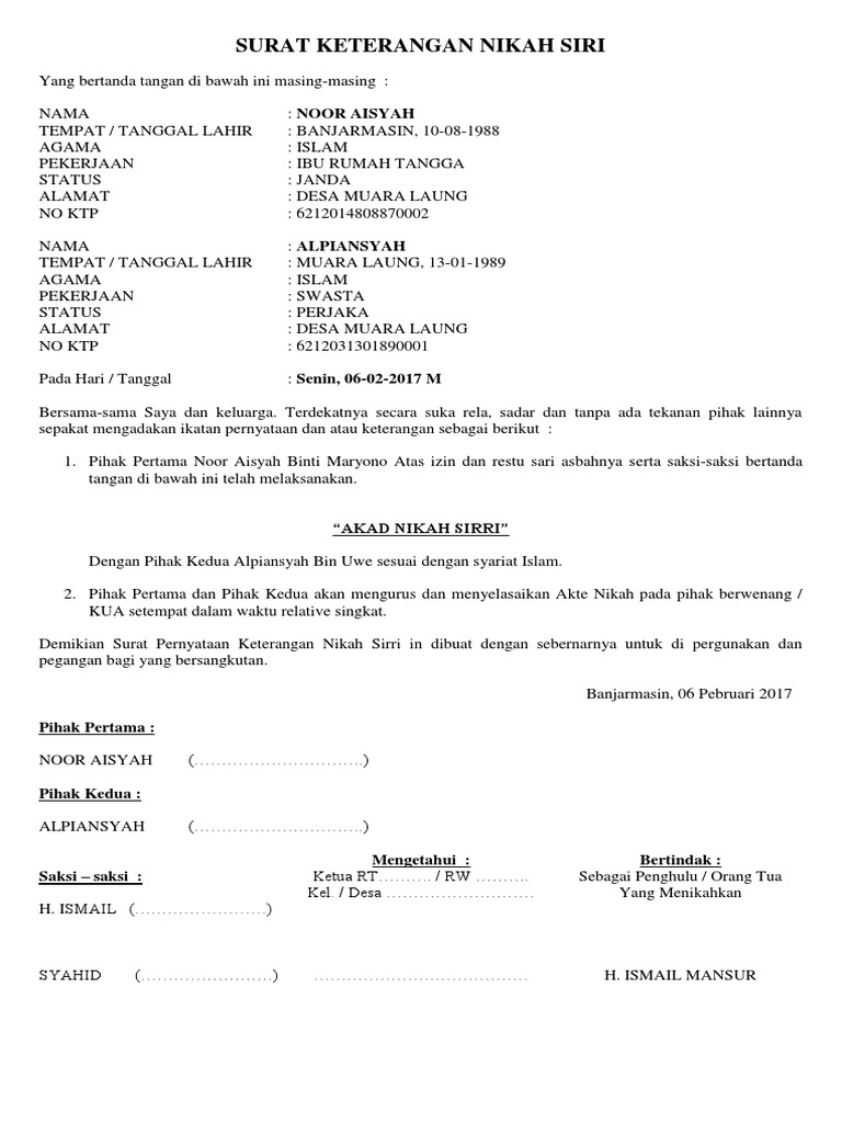 Surat Keterangan Nikah Siri Fotokopi halaman depan buku tabungan yang mencantumkan informasi Nomor rekening Bank kerjasama pembayaran JHT 30 tiga puluh persen untuk kepemilikan Rumah.