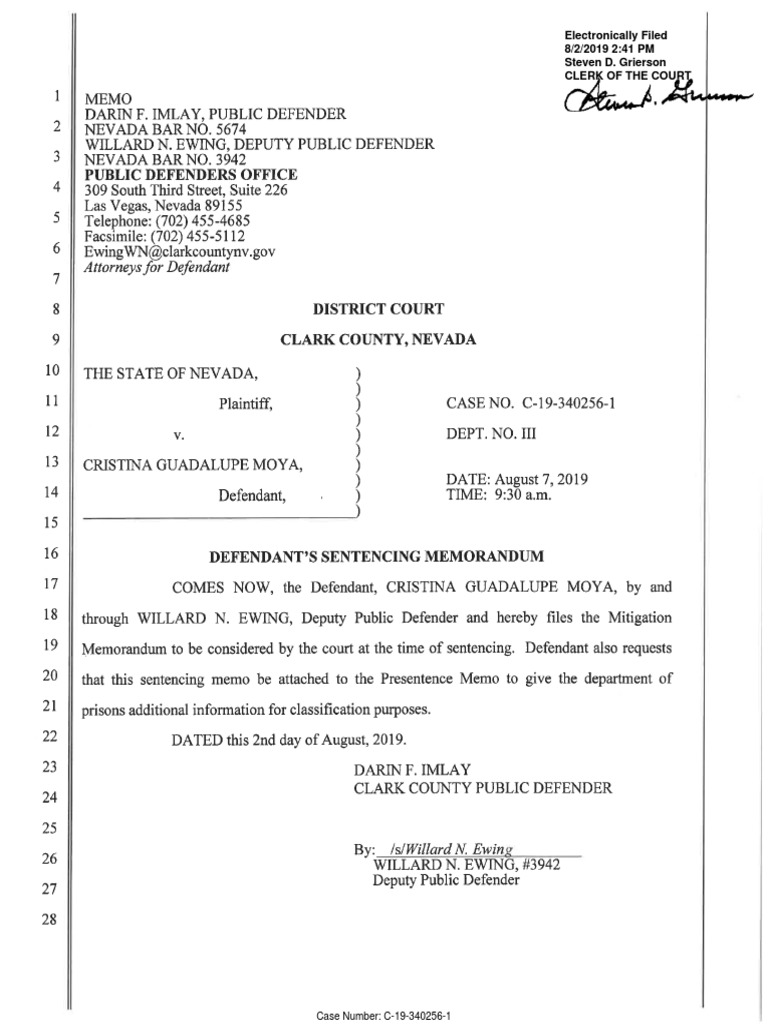 Sentencing Memorandum PDF
