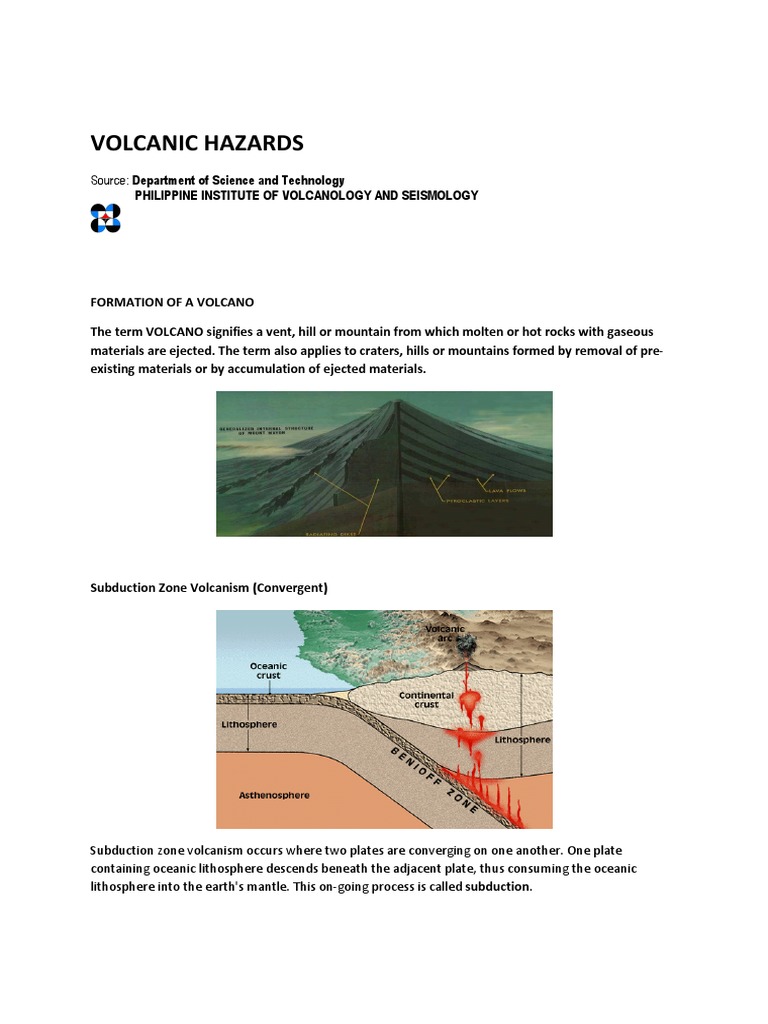 Volcanic Hazard Map of The Philippines | PDF | Volcano | Types Of ...