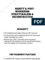 Modernity & Post-Modernism