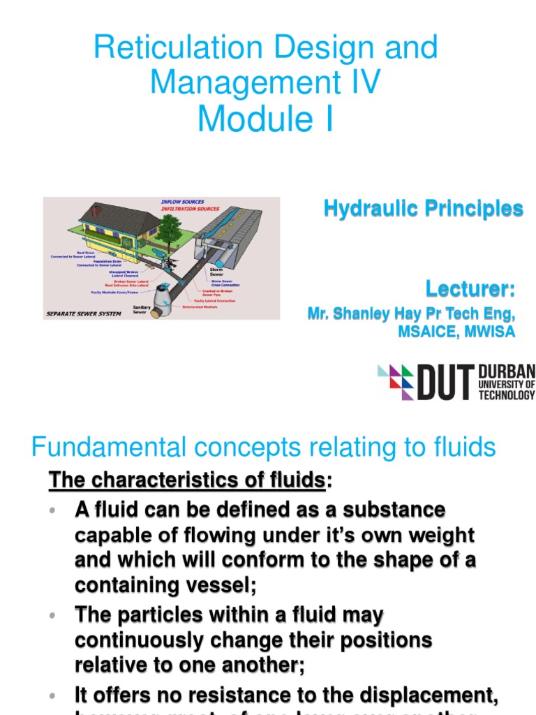 RDMN 1 Hydraulic Principles PDF Pressure Liquids