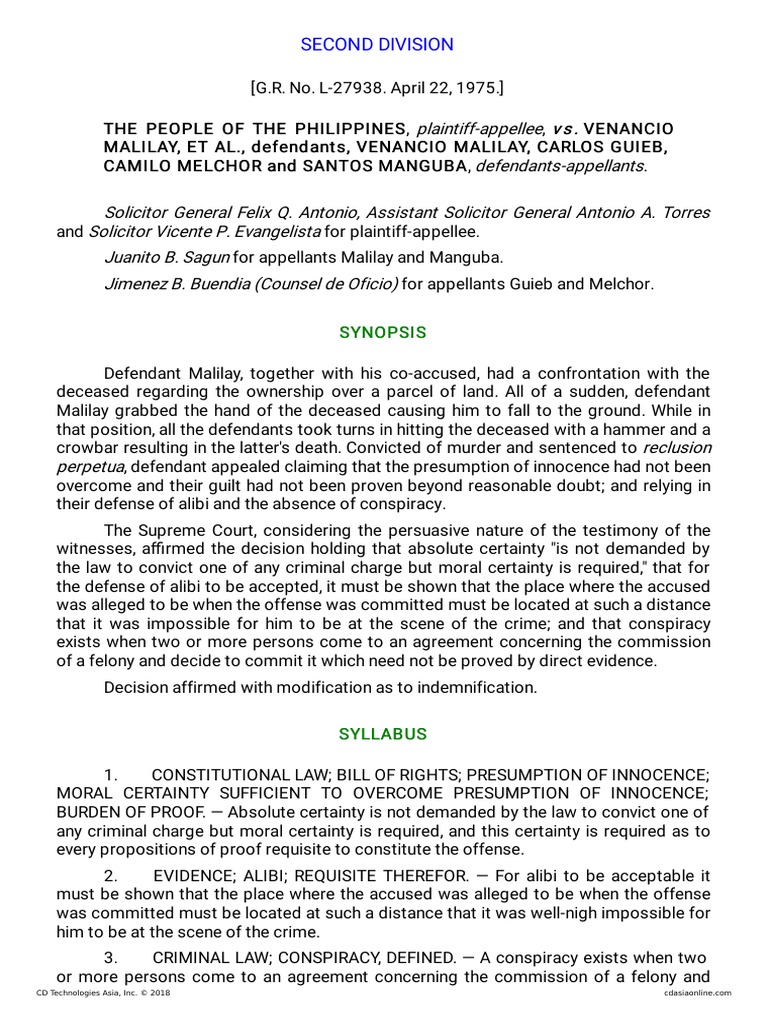 Second division synopsis synopsis pdf conspiracy criminal