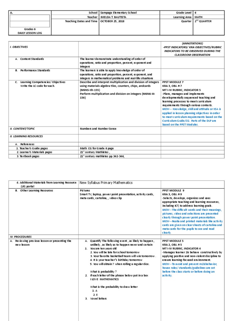 Cot On Theoretical and Experimental Probability PDF Curriculum Applied Psychology