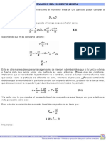 Conservación Del Momento Lineal