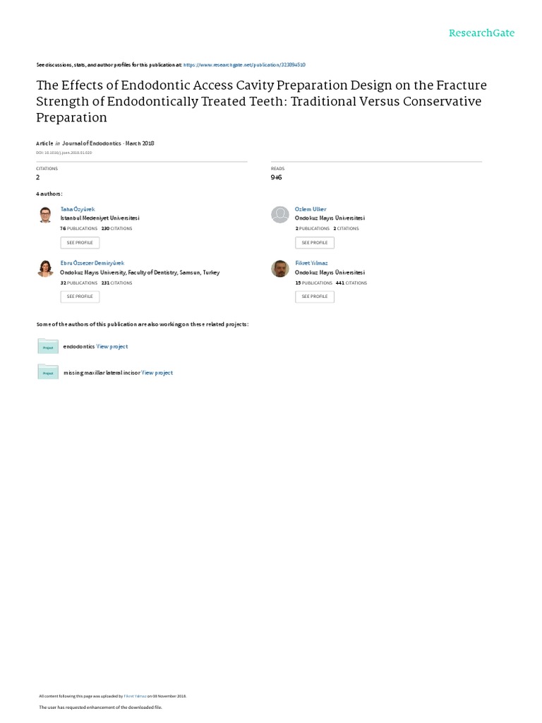 1700314 | PDF | Dental Composite | Human Tooth
