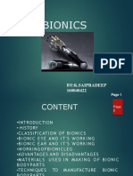 Bionics: By:K.Saipradeep 160040422