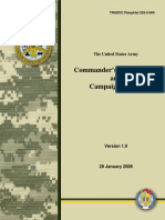 Commander's Appreciation and Campaign Design: The United States Army