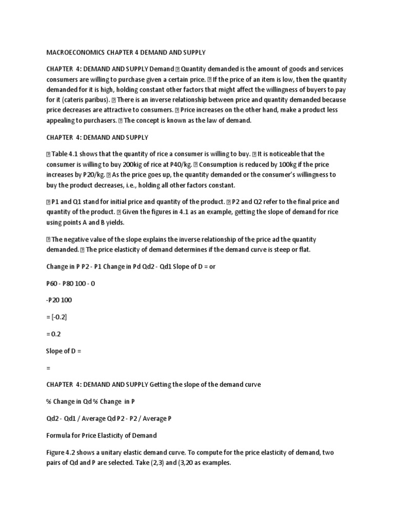 Demand and Supply Analysis | PDF | Supply And Demand | Price Elasticity ...