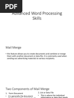 Advanced Word Processing Skills