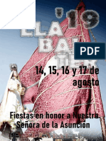 Programa de Fiestas Villabalter 2019
