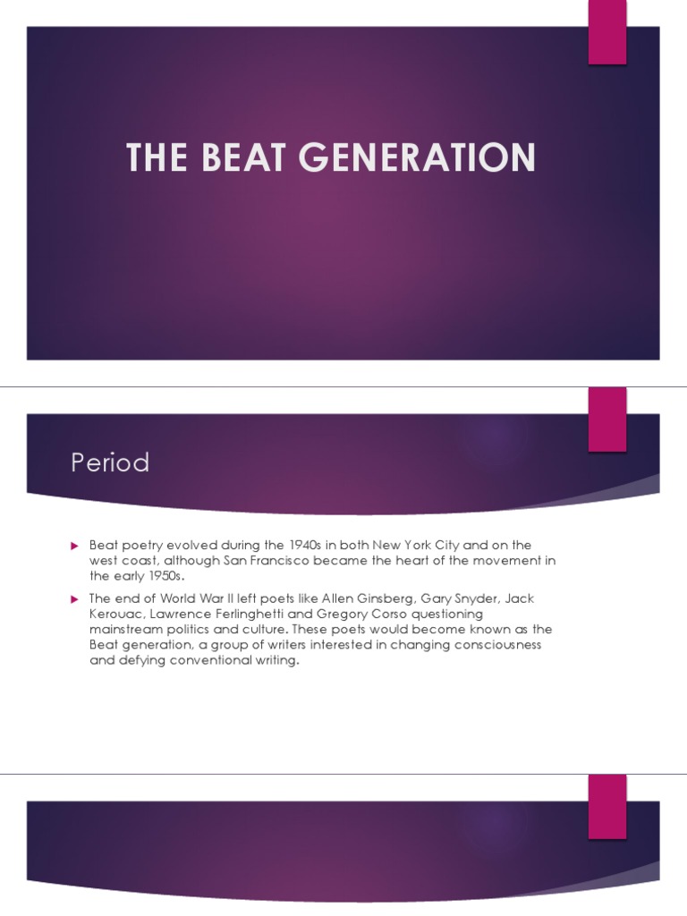 Key Figures of the Beat Generation | PDF