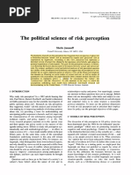 JASANOFF. The Political Science of Risk Perception