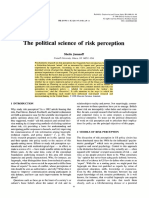 JASANOFF. The Political Science of Risk Perception