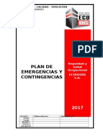 Plan de Emergencia y Contingencia