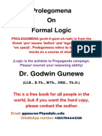 Prolegomena On Formal Logic Free Edition