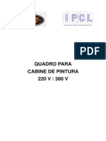 Quadro para cabine de pintura 220V/380V