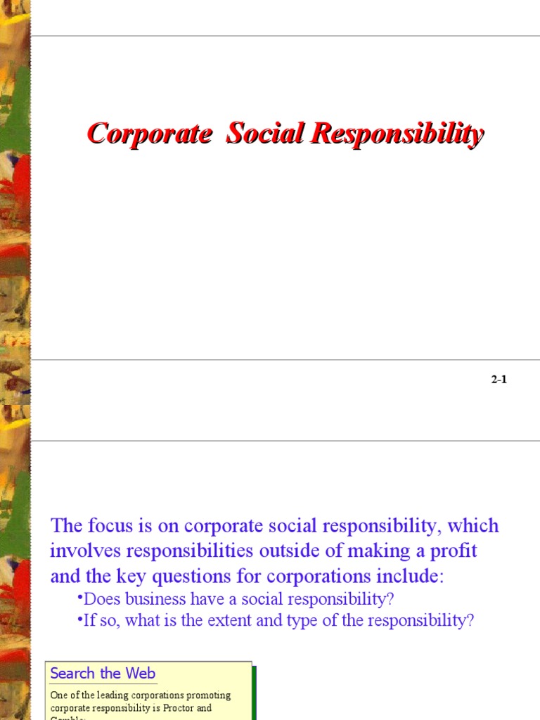 CSR For Class | PDF | Corporate Social Responsibility | Applied Ethics