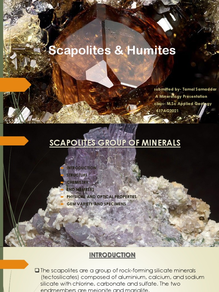 Scapolites and Humites Overview | PDF | Minerals | Magnesium